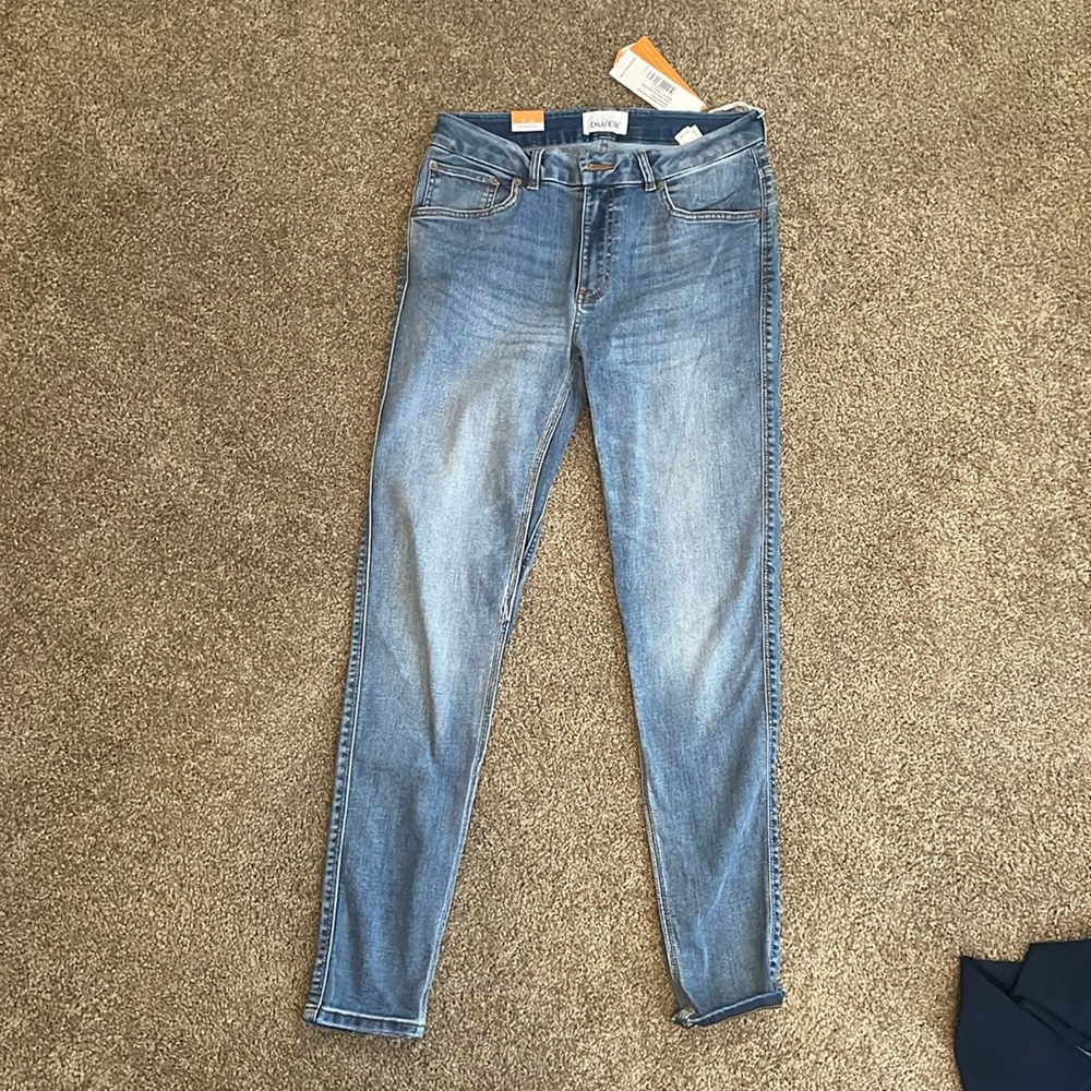 DUER Preformance Denim Mid Rise Skinny Jeans size 31 NWT
